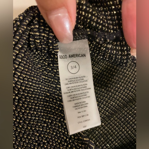 Good American Always Fits Sculpt One Piece Swimsuit Size 3/4 - Picture 7 of 10